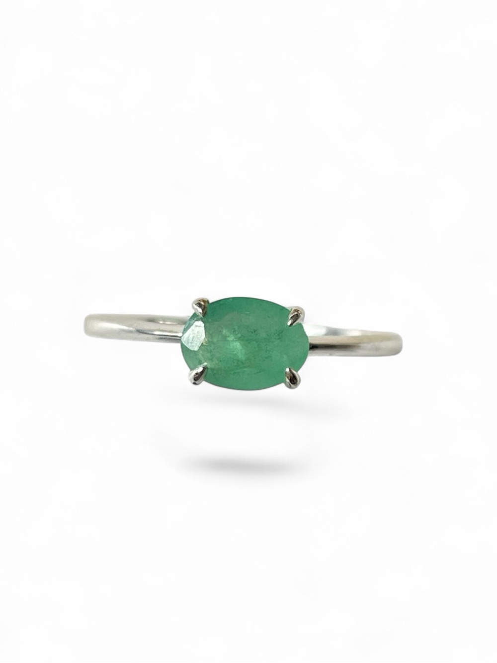 Natural Emerald ring in 925 Sterling Silver, US: 7, 8 & 9 “Royal Delicacies”